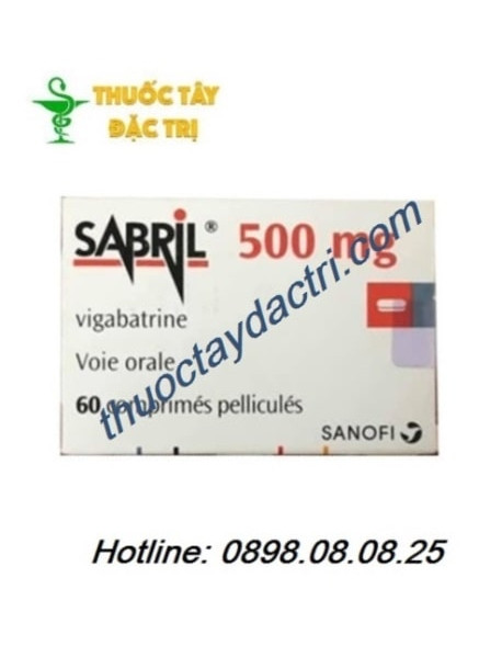 thuốc Sabril 500mg hộp 60 viên hàng pháp
