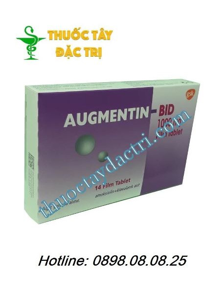 Thuốc kháng sinh Augmentin BID 1000mg