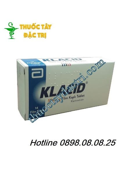 Thuốc kháng sinh Klacid 500mg hộp 14 viên