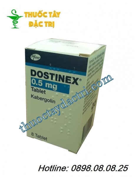 Thuốc nội tiết tố Dostinex 0.5mg hộp 8 viên