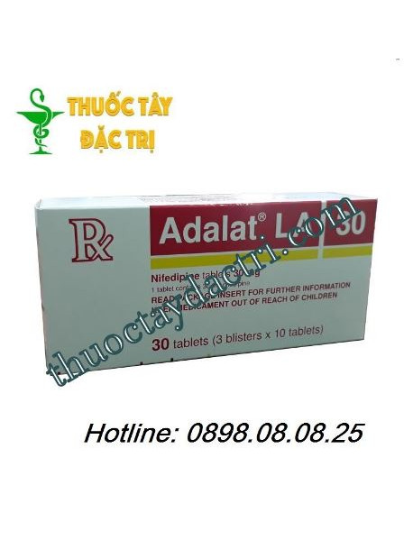 Viên nén giải phóng kéo dài Adalat LA 30 mg