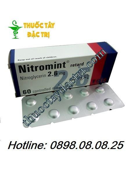 Thuốc tim mạch Nitromint 2.6mg 